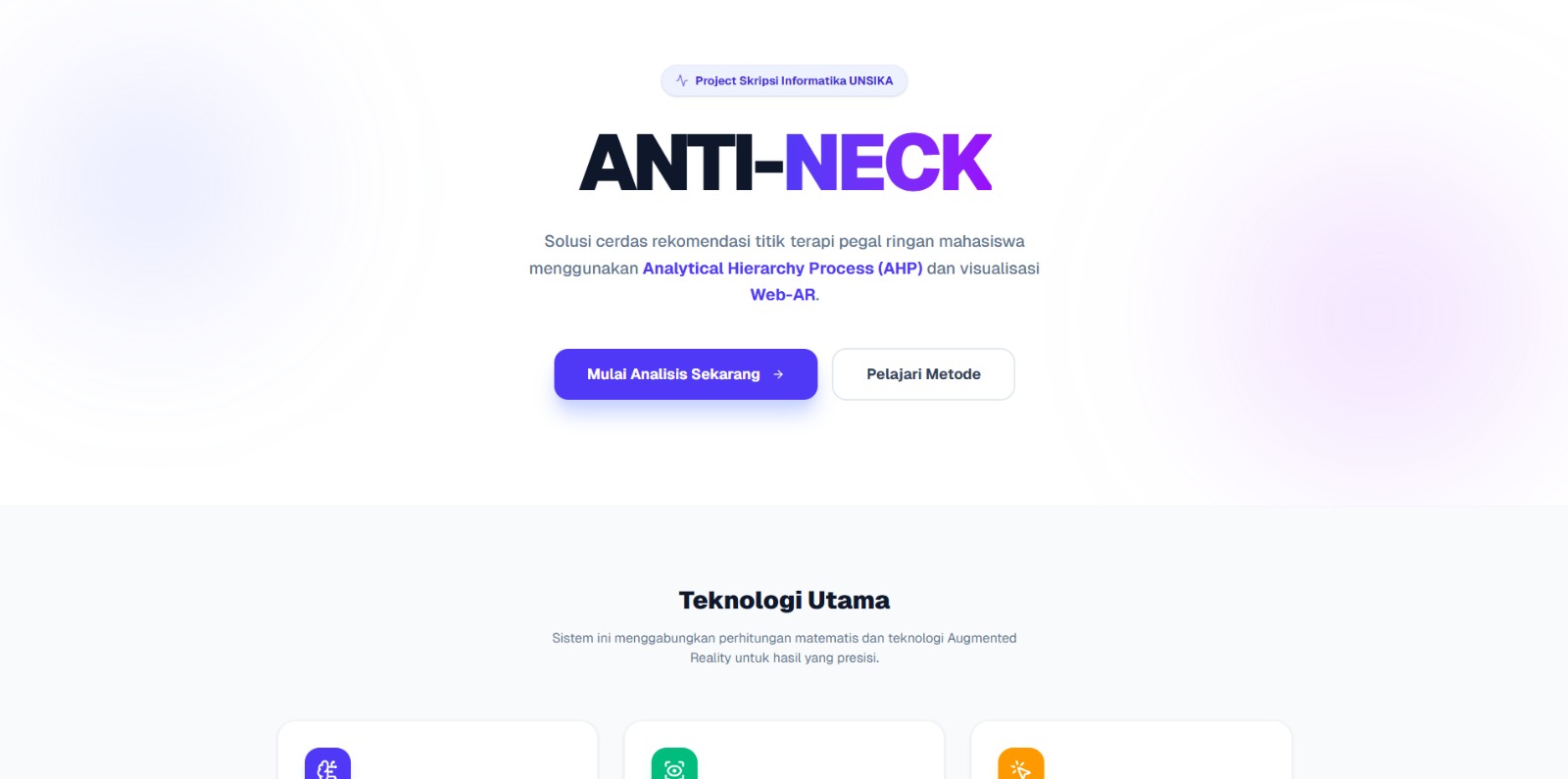 Web AR Terapi Pegal Ringan